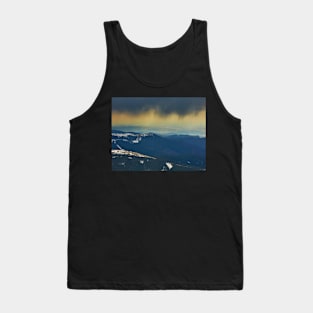 Curtains of torrential heavy rain in the mountains Tank Top